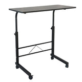 ZNTS [New code:02459213]Removable P2 15MM Chipboard & Steel Side Table Black 35949571