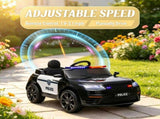 Black 12V Kids Electric Car Full Functions, Remote Control, Siren, Light, Music, Spring 71434748