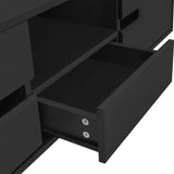 Modern High Glossy Rectangle Coffee Table, Stylish Center Table Storage Space, Accent Furniture 12830033