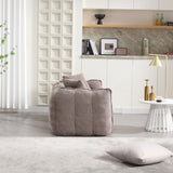 Soft beanbag chair with high resilience foam core for two people. The comfortable square recliner W1996P182154