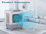 3 in 1 Portable Evaporative Cooler,Indoor,Outdoor,2647CFM Personal Air Cooler with remote control 15062358