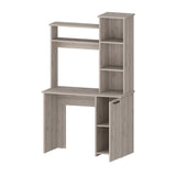 Rumford Computer Desk with Hutch and 3-Tier Storage Shelves B128P148803