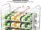 7-Tier Can Organizer Rack Dispenser for Pantry, White 38562795