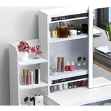 Fashion Vanity Desk with Mirror and Lights for Makeup and Chair, Vanity Mirror with Lights and Table W509120066