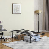 Black Twin Platform Bed B062P145533