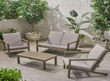 LEAH 4PC CHAT SET 65909.00GRY