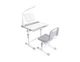Desk and Chair Set Set with Adjustable Height, 40-Degree Tiltable Children Desktop, LED Light, 63955121