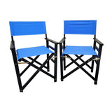 Folding Chair Wooden Director Chair Canvas Folding Chair Folding Chair 2pcs/set populus Canvas W49532123