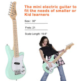 ZNTS 30in Maple Fingerboard Mini Electric Guitar Kit with 5W Amplifier Bag 20480479