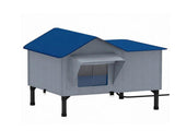 Weatherproof Heated Cat House, Outdoor Cat Shelter with Heating Pad, Elevated Base & Safe Escape 02724734
