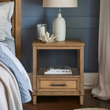 Woven Cane Nightstand B035P256573