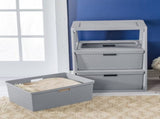 (2 pack) Wide 3 Drawer Tower, Plastic Storage Organizer with Removable Decorative Bins, Easy to 76064379