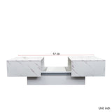 Coffee Table with Sliding Tabletop, Center Table with Hidden Storage Compartment, Extendable Table W331P270516