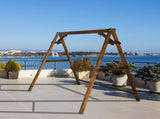 188*135*170cm 600lbs Fir Suitable For 4ft Swing Chair Wood Swing Frame Carbonized Color 15911757