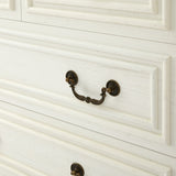Modern White 5-Drawer Dresser for Bedroom - Ample Storage Wide Chest of Drawers, Sturdy & Safe W1785P238909