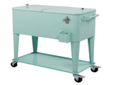 91*84.5*38.5cm Rectangular Plastic Box Frozen Insulation Cart Mint Green 78836662