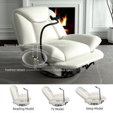 Oversized Power Recliner Chair,270&degSwivel Glider Recliner for Nursery, Electric Recliner Sofa 57446380