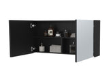 McNary Medicine Cabinet With Included Mirrors And 2 Doors, Black B128P237179