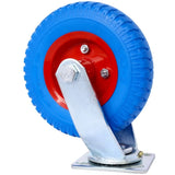 4PCS 8IN CASTER FLAT FREE, Caster Wheel, Swivel Plate, Steel Hub with Ball W465130444
