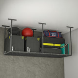 ZNTS 3 ft. x 8 ft. Overhead Garage Storage Rack Heavy Duty Metal Garage Ceiling Storage Racks 24684900