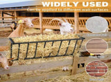 Large Capacity Hay Feeder, Heavy-Duty Steel Goat Hay Rack, 40.8" Long Wall Mounted Horse Hay Holder, 52973906