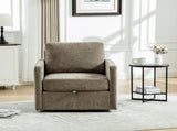 29.5''W Upholstered 360&deg Swivel Armchair with Hidden Storage, Comfy Diamond-Shape Tufted Armrests W3118P419158