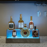 LED Lighted Liquor Bottle Display Shelf, 20 Inch Bar Display Shelf, DIY Illuminated Bottle Shelf W2178P163141