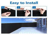 6' x 50' Privacy Screen Fence, Heavy Duty Fence Privacy Screen Outdoor, Black 39336513