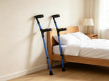 350LBS Heavy Duty Forearm Crutches for Adults, 11-Level Height Adjustable Walking Crutches with 56013766