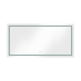 84 x 40 Inch LED Bathroom Mirror with Front and Backlight, Wall Mounted Vanity Mirror, Anti-Fog, W2287P280036