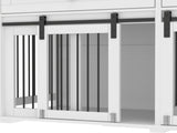 63'' Large Dog Crate Furniture for Double Dog, Wooden Dog Kennel with 2 Drawers,Divider and Sliding 39155818