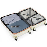 Luggage Set of 3, Airline Certified Carry-on Luggage with Cup Holder, ABS Hard Shell Luggage with N726P296016R