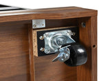 55.5" Farmhouse Kitchen Island with Drop Leaf, Kitchen Storage Island with Barn Door, Power Outlet, 41076363
