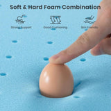 Queen Mattress Topper, 3 Inch Gel Infused Memory Foam Mattress Topper, Cooling Mattress Pad for B2716P318438