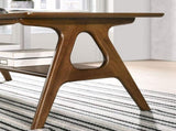 Arona Mid-Century Modern Wood End Table with Shelf T2574P164767