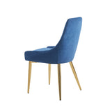 Fabric Dining Chairs Set of 2, Upholstered Armless Accent Chairs, Classical Appearance and Stainless W1241119373