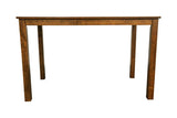 Dark Walnut Finish 5pc Dining Room Set Dining Table 4x Chairs Beige Fabric Chair Seat Kitchen B011119000
