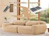 2-seater Modular Sectional Sofa Couches,Soft Fluffy Plush Fabric Bottom Anti-Slip Design,32D High W714P380200