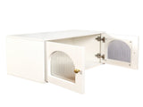 Wall Cabinet, Glass door Display Wall Mounted Cabinet, Floating Cabinet with inadjustable Shelves 22934122