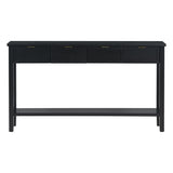U_STYLE Contemporary High-Quality Entryway Console Table with 4 Spacious Drawersm,1 Practical Bottom N711P218638B