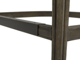Paris 26.5" Farmhouse Counter Height Bar Stool with Backrest, Light Beige Linen B2719P238377