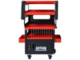 4 LEVEL MULTI PURPOSE TROLLEY FOR DIAGNOSTICS-BLACKRED W1102P218359