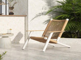 Atlas Adirondack Outdoor Lounge Chair Natural Beige All Weather Wicker B2719P320846