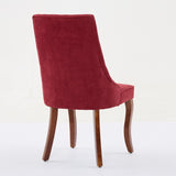 Rayon Cloth Flocking Linen Dining Chairs Channel Kitchen Dinner Chair Comfy Fabric Upholstered W1143P233647