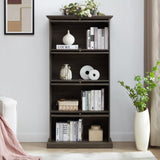 4 Tier Glass Display Cabinet for Living Room Stylish Storage Curio Cabinet with Flip Up Glass Doors W1758P294628