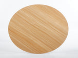 42.1 Inch Oak Grain Textured Finish Tulip Dining Table, Mid-Century Modern Table Seats 4-6, W234P370301