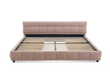 Queen Size Upholstered Bed ,comfortable upholstered bed frame, Chenille fabric, with headboard and W487P235284
