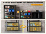 Heavy Duty Garage Shelving Units 72"H59"W24"D, 5-Tier Steel Adjustable Metal Storage Shelves,3000 21899086