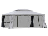 10ft x 13ft Patio Gazebo-Gray-AS 43902272