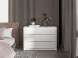 White 3-Drawer Dresser B062P175075